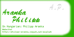 aranka philipp business card
